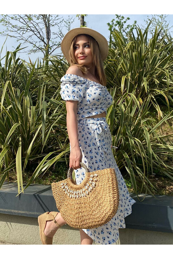 Kadın Çiçek Desenli Alt-Üst Takım