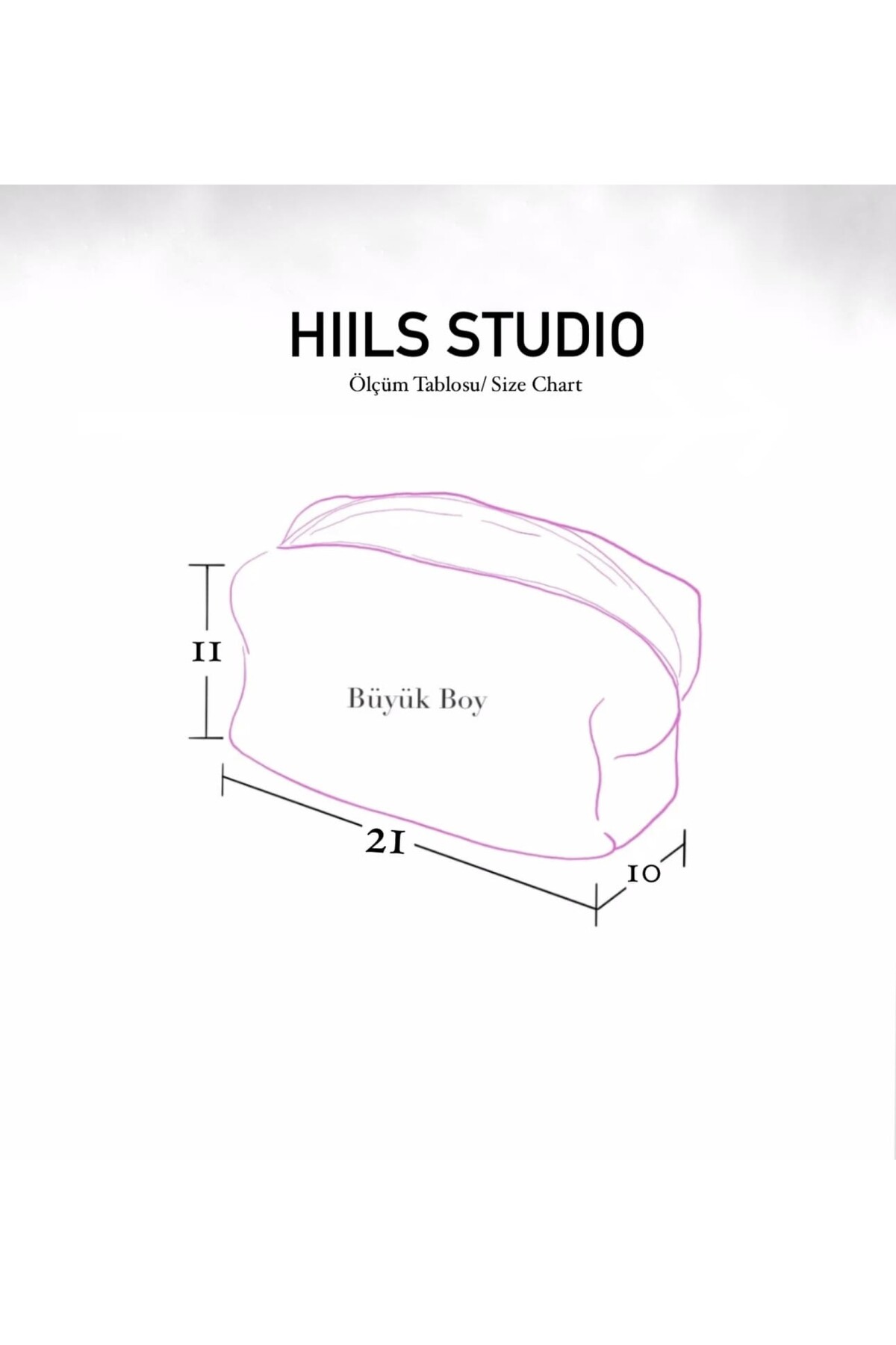 Hills Studio Gri Peluş Büyük Boy Puffy Makyaj Çantası