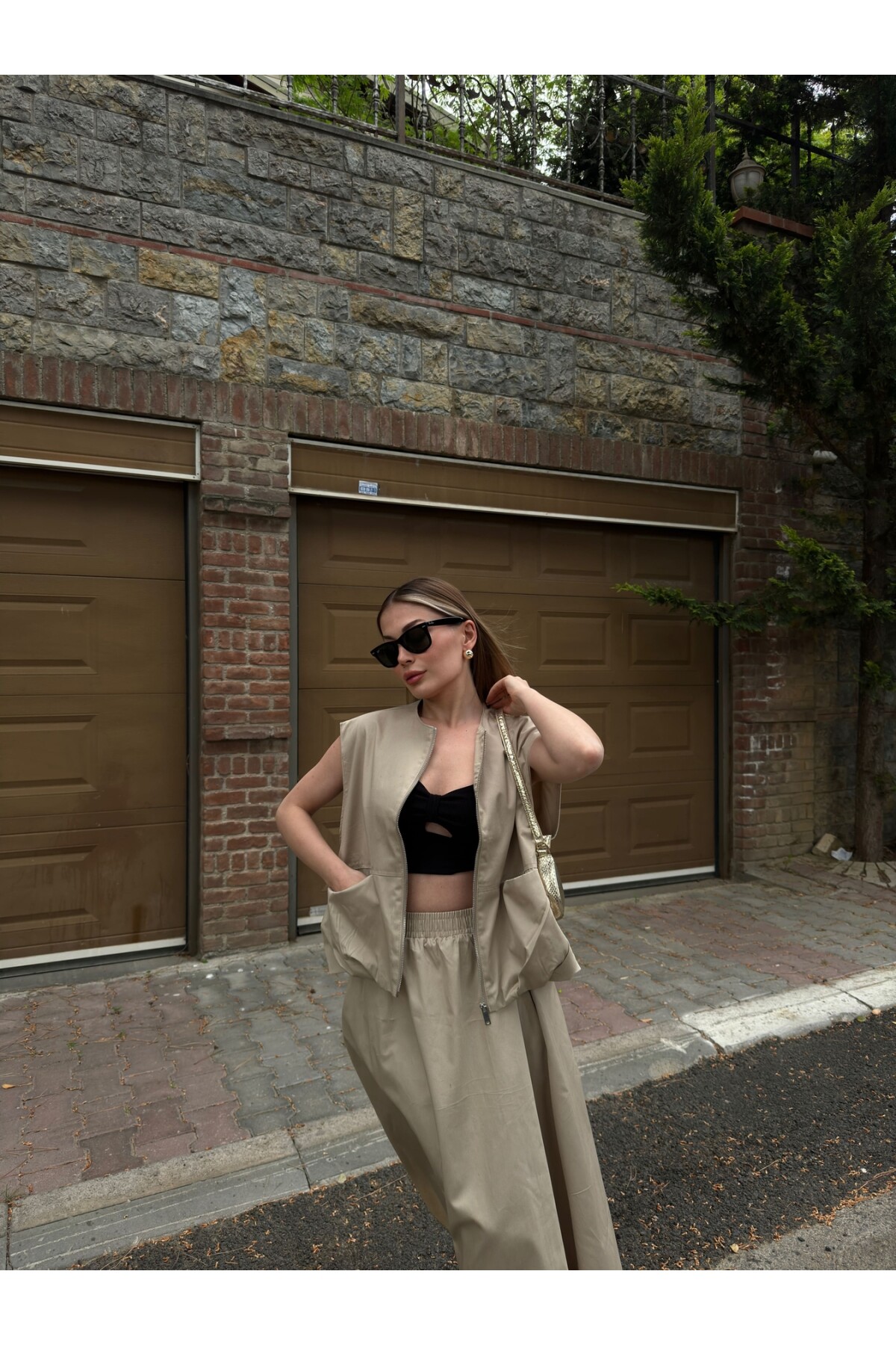 Kadın Astarlı Yelek Etek Takım