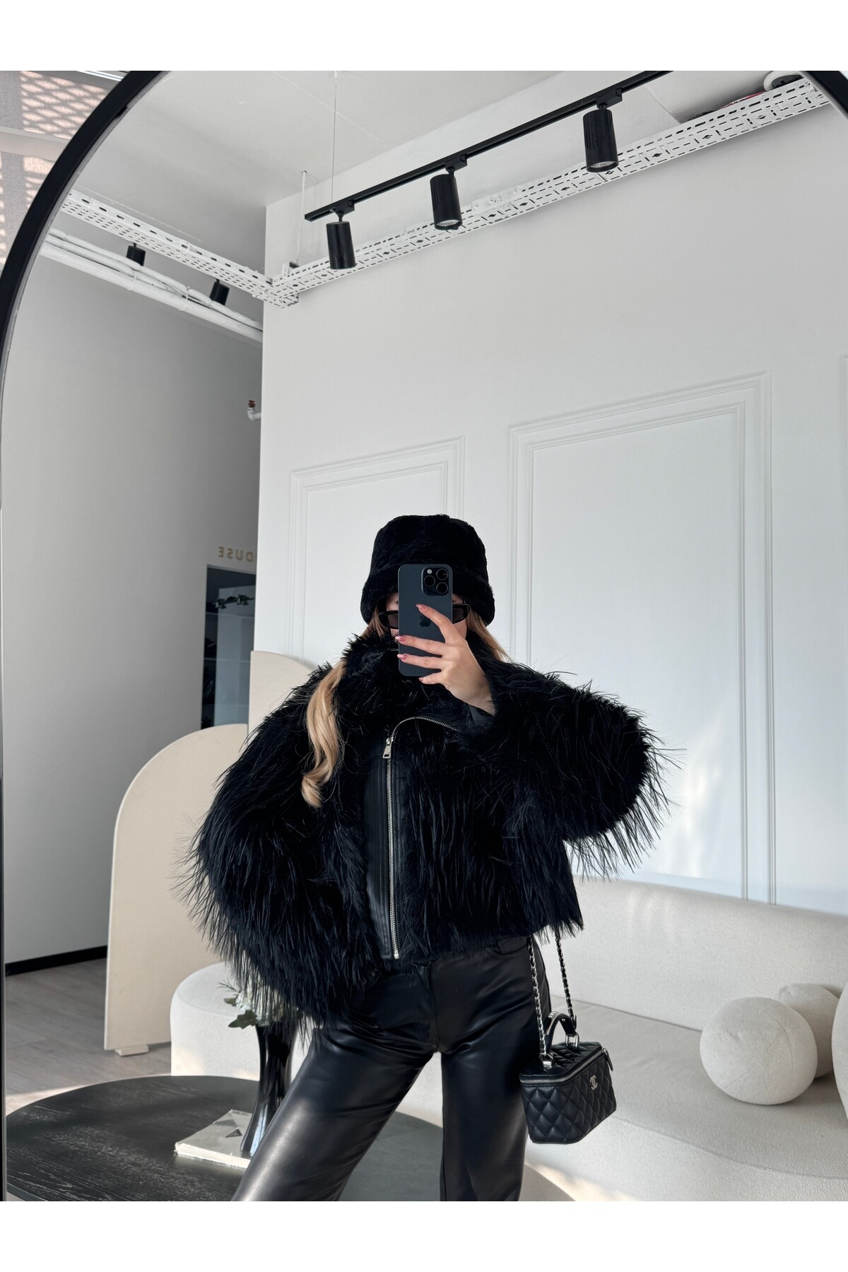 Yandan Fermuarlı Sacaklı Ceket