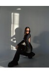 Kadın Siyah Orjinal Marka Sırt Dekolteli Çıtçıtlı BodySuit