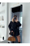 Tasarım Bağlamalı Blazer Ceket